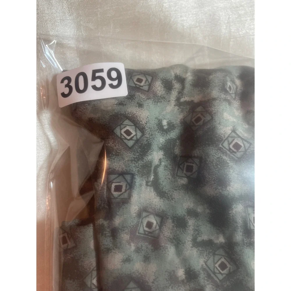 VTG Rinnovato Mens Button Up Shirt L‎ Gray Abstract Geometric 90s Retro Resort