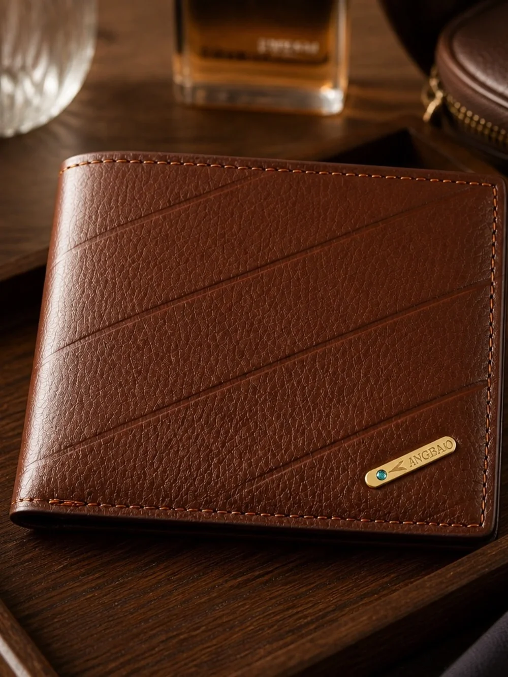 N/A brown leather