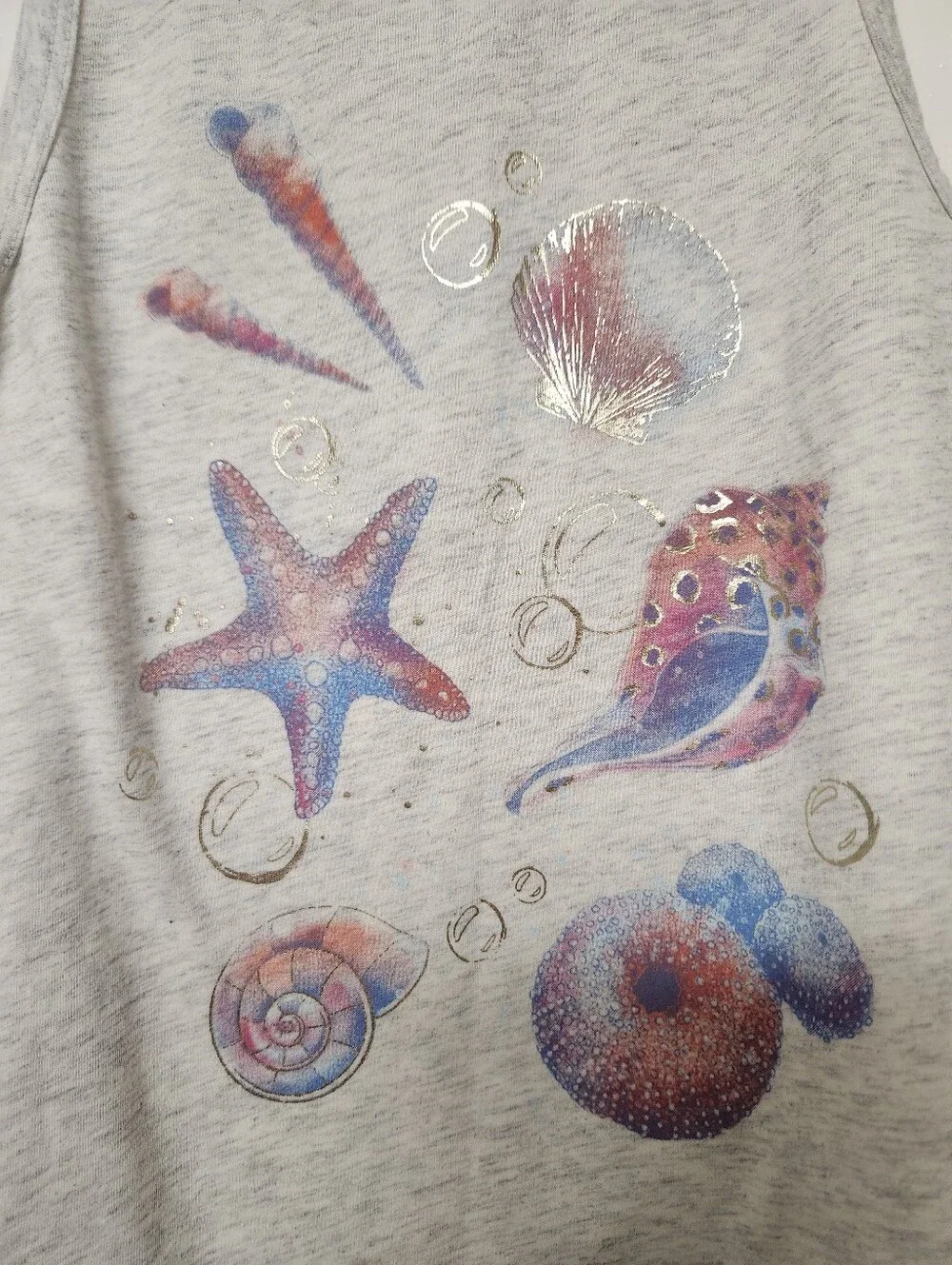 Girls Size 7 Seashell Tank Top OskKosh B'Gosh
