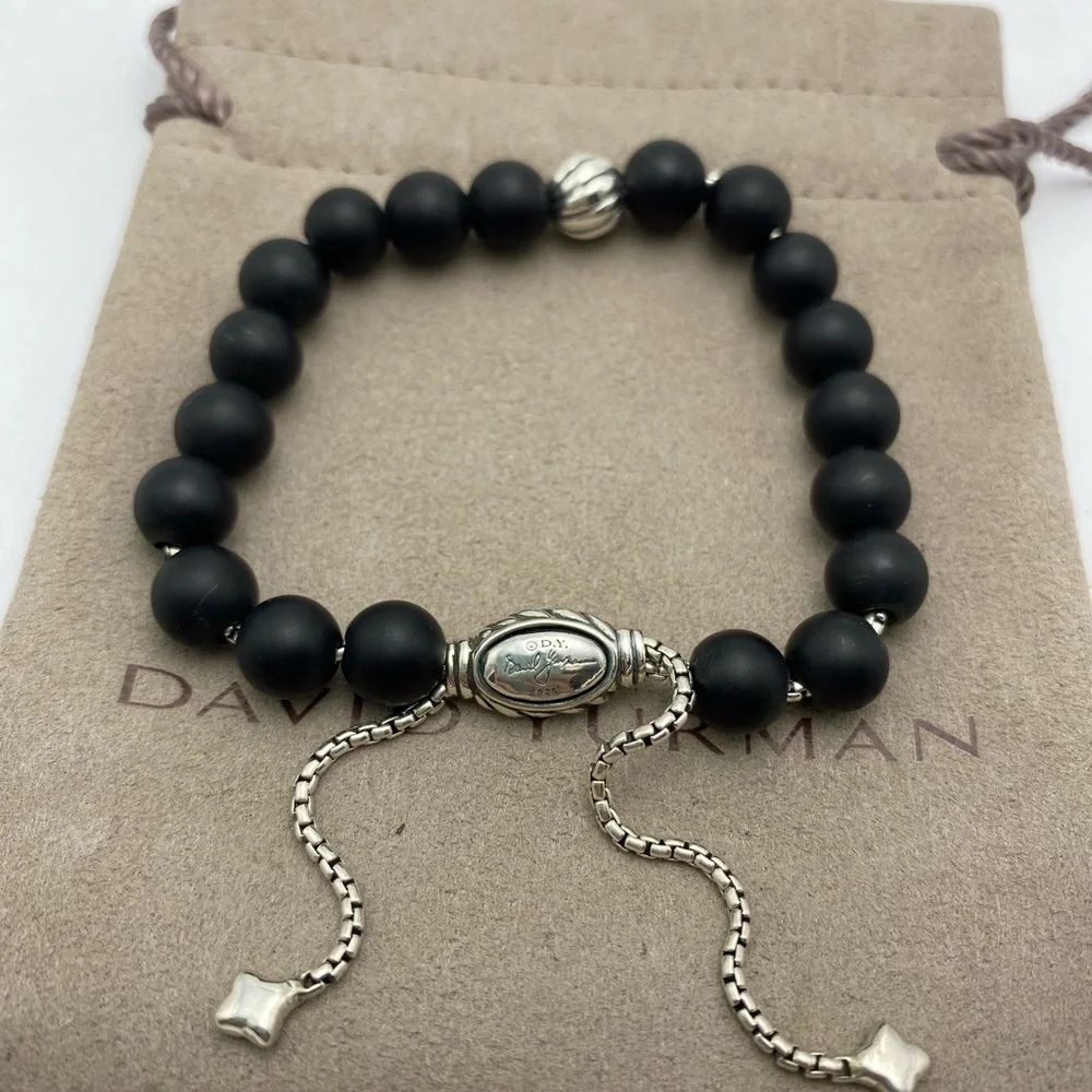 DAVID YURMAN Bracelet 8mm Mate Black Onyx