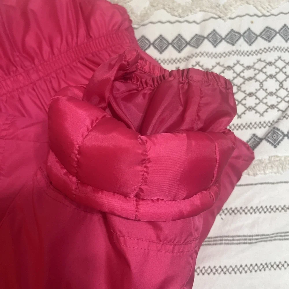 Carter's‎ Girls Pink Snow Bib Overalls Sz Large  6X Waterproof Insulated Winter