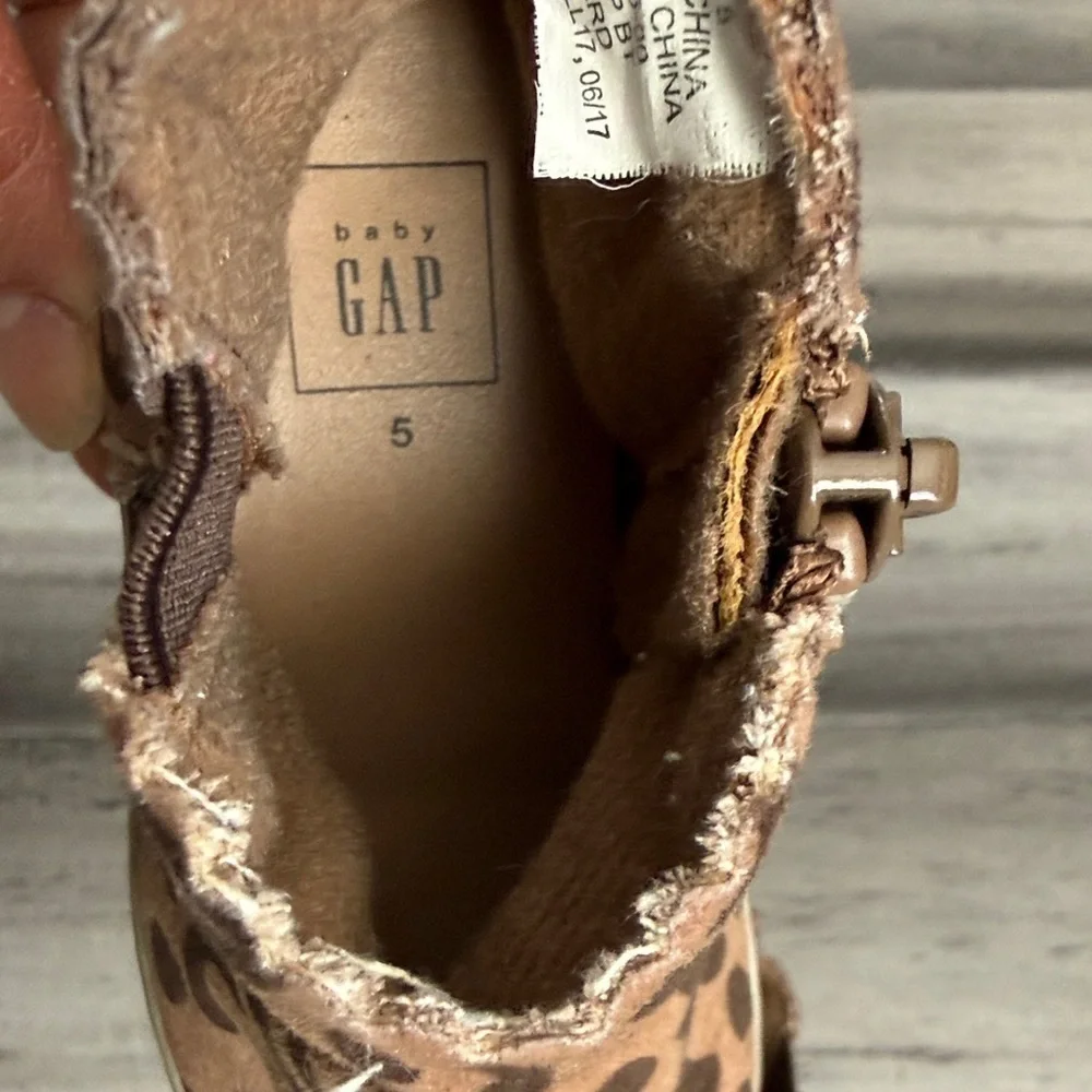 Leopard Print Kids Boots