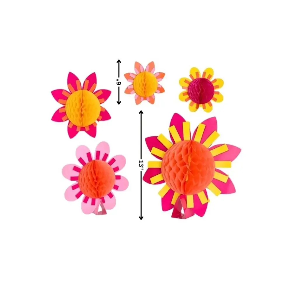 Eye-catching Summer-thrmes Honeycomb Decor - ( Set Of 5)