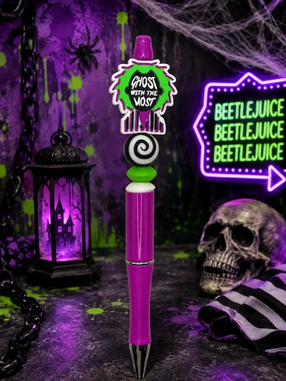 Ghost With the Most Beaded Pen