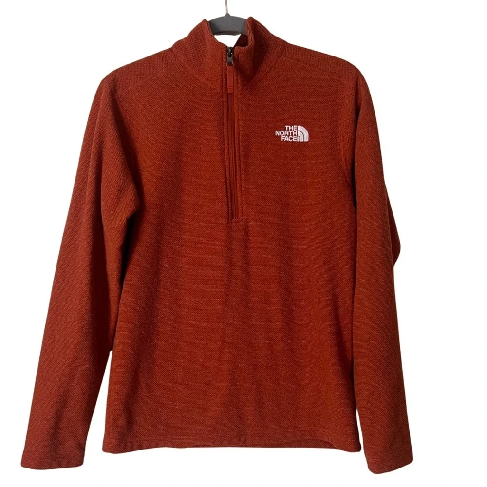 The North Face Men’s Cap Rock 1/4 Zip Pullover Sweatshirt, Brandy Brown, S
