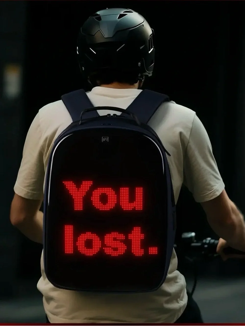 Gelrova LuminaPack X1 Black LED Motorcycle Backpack 16.6”