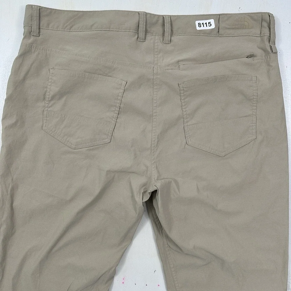 The North Face Sprag‎ 5 Pocket Pants Men 40x30 Beige Khaki Outdoor  Lightweight