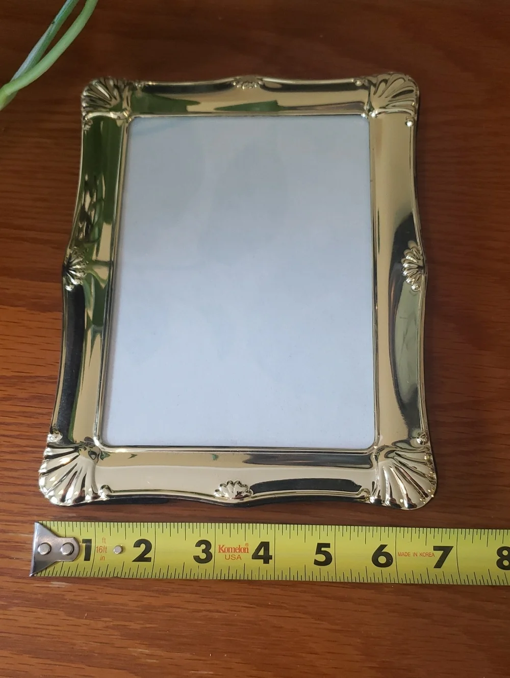Vtg Elegant Gold Picture Frame- Holds 5x7 Photo