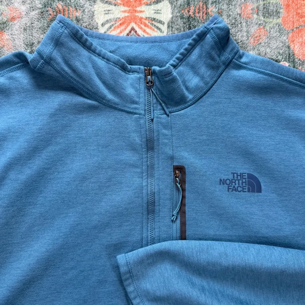 The North Face Mens Canyonlands 1/2 Zip Pullover Blue Fleece XXXL‎