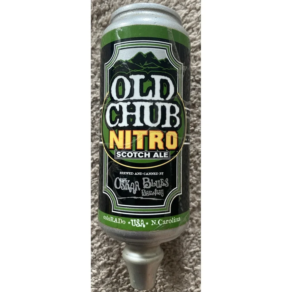 Old Chub Nitro Scotch Ale Oskar Blues Brewery Beer can Tap Bar Pub Handle