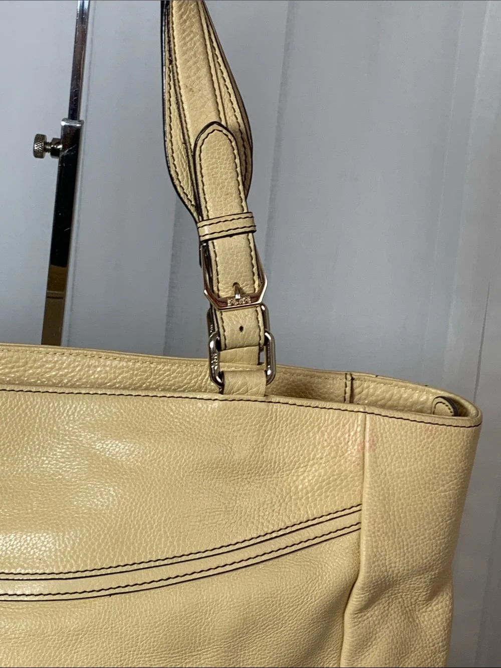 GUC MCM Vintage Ivory Visetos Monogram Satchel