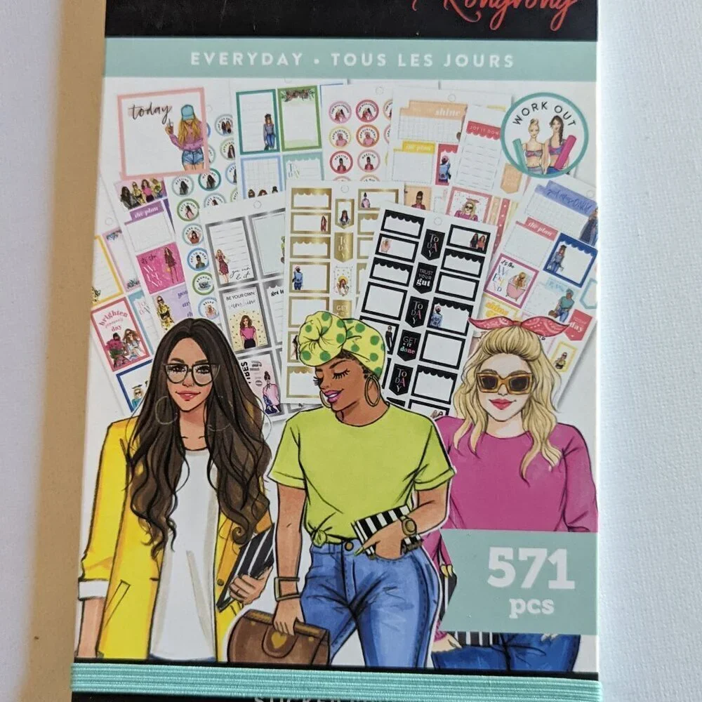 NWT Happy Planner Rong Rong 'Everyday' 571 pcs Sticker Book Classic Fashion NEW