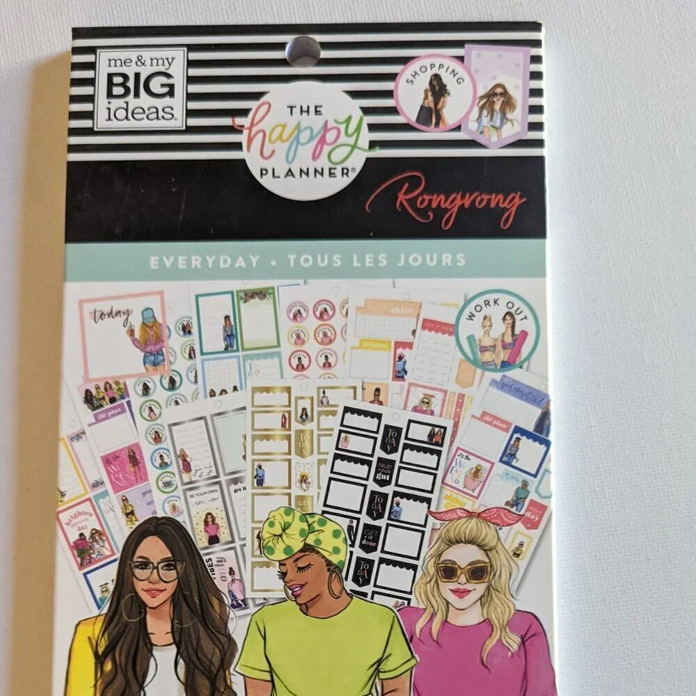 NWT Happy Planner Rong Rong 'Everyday' 571 pcs Sticker Book Classic Fashion NEW