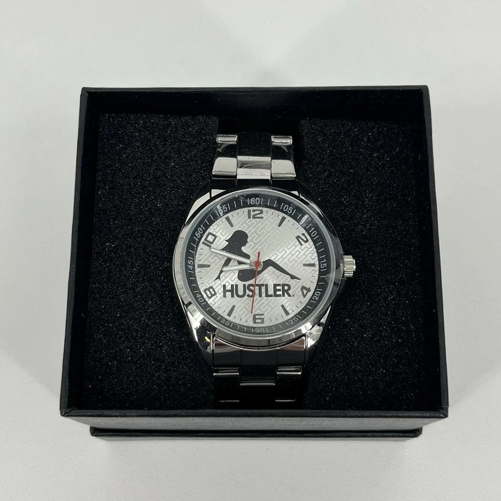 Game Time Men's Silver Hustler Watch TXT Series‎ Sitting Lady Logo New