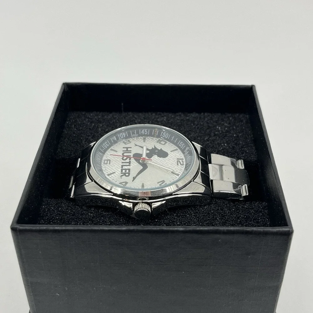 Game Time Men's Silver Hustler Watch TXT Series‎ Sitting Lady Logo New
