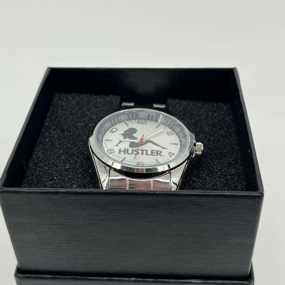 Game Time Men's Silver Hustler Watch TXT Series‎ Sitting Lady Logo New
