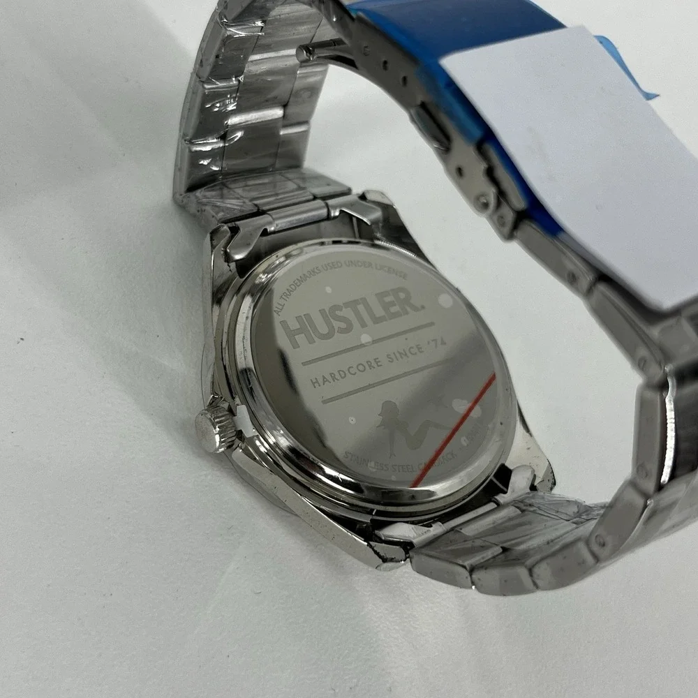 Game Time Men's Silver Hustler Watch TXT Series‎ Sitting Lady Logo New