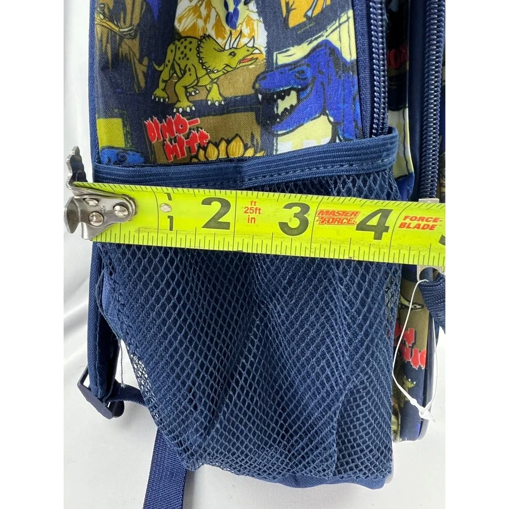 Wonder Nation Backpack Kids One Size Greetings From Jurassic Navy Dinosaur NWT
