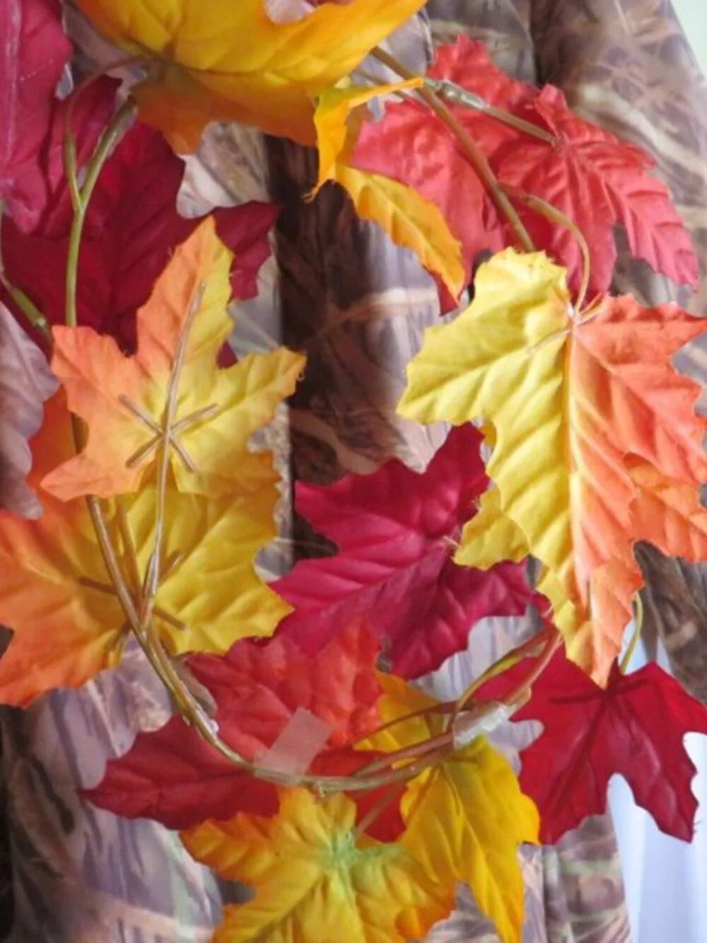 Custom Handmade Tree Costume Lined Camo Adaptive Wheelchair Giving Tree Leaves