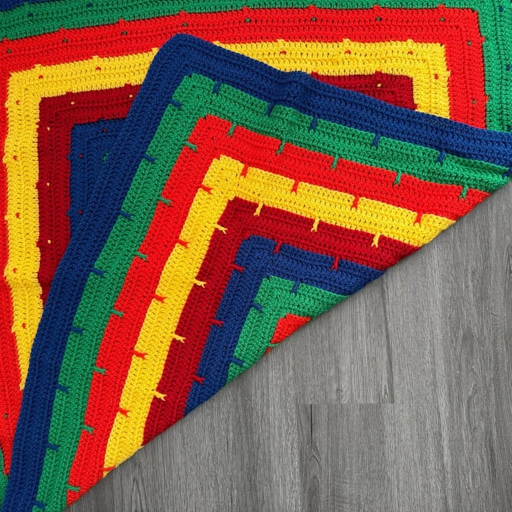 Handmade colorful squared