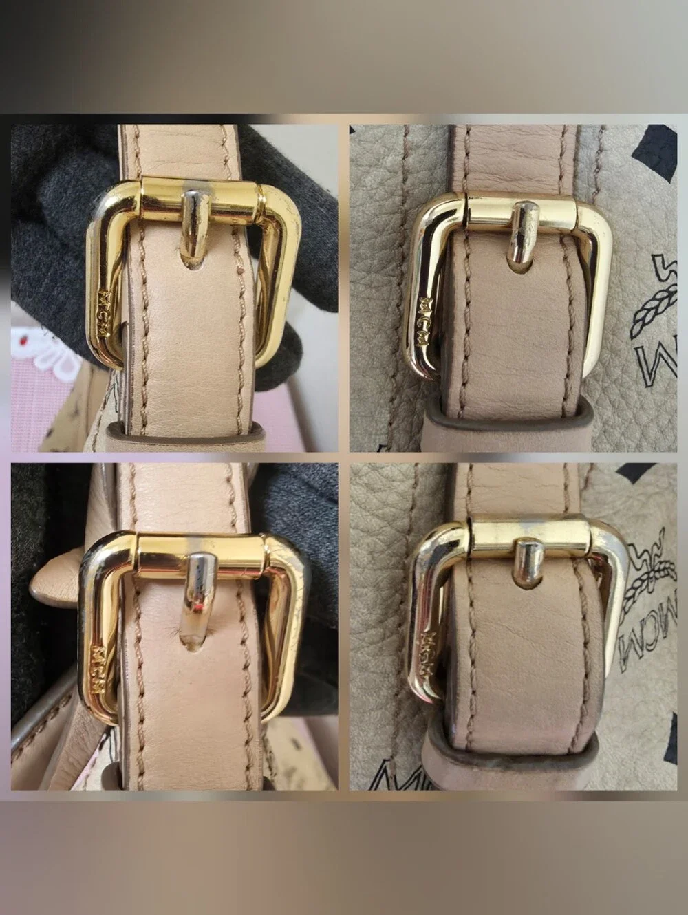 MCM gold scratches 11