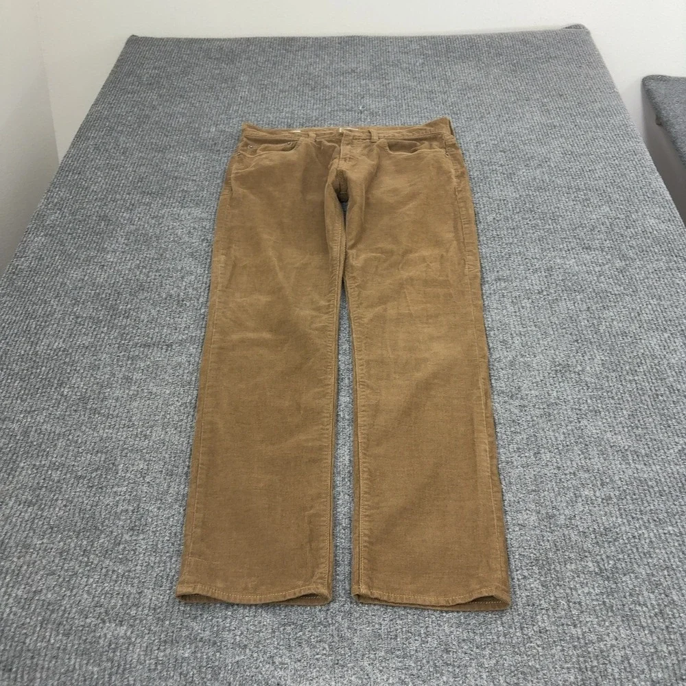 J Crew Pants Mens 33 Brown Cotton Corduroy 484 Slim Casual Preppy