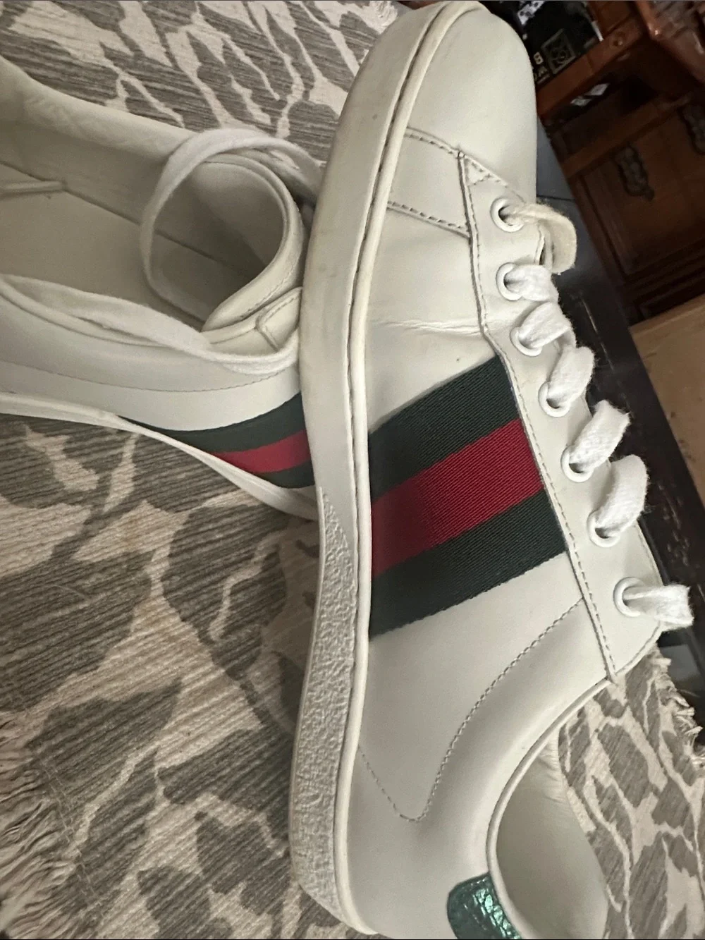 Gucci web leather classic