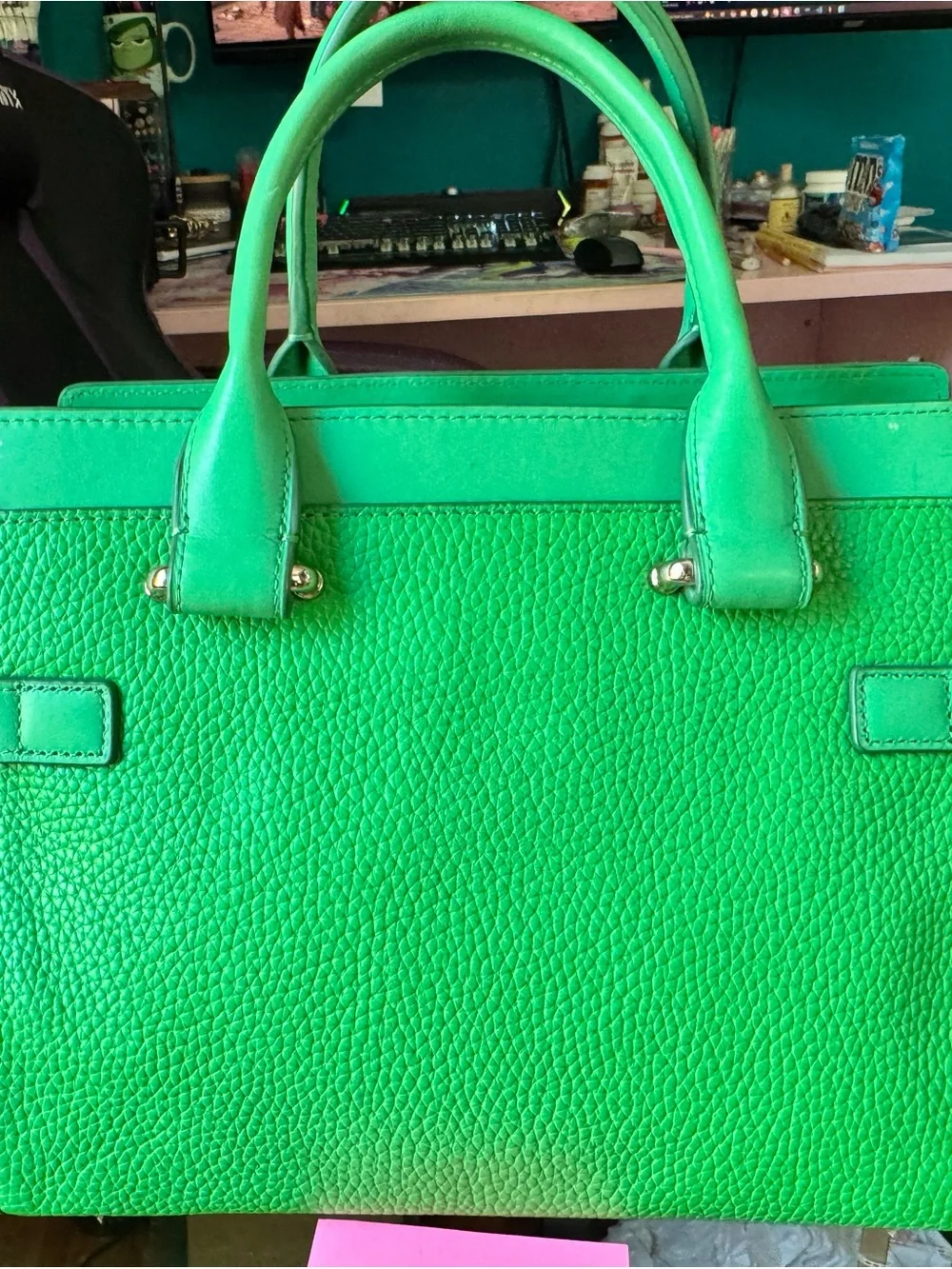 Coach Kelly Green Swagger Carryall