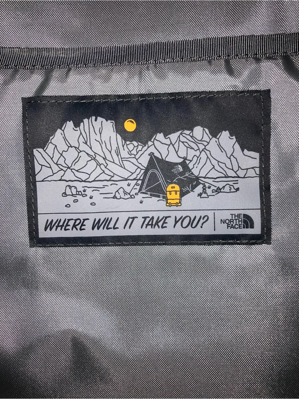 The North Face pocket are