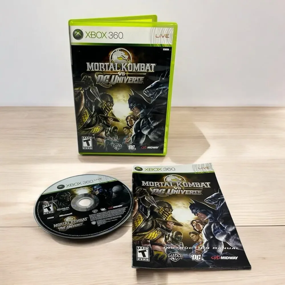 Mortal‎ Kombat vs. DC Universe Xbox 360 2008 Video Game Complete Tested Working