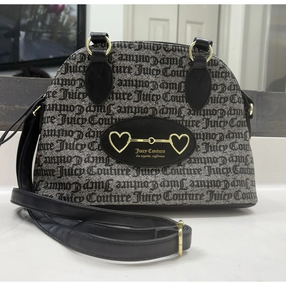 Juicy Couture Satchel‎ XBDY GOTHIC STATUS BLACK CRAZY FOR YOUR DOME