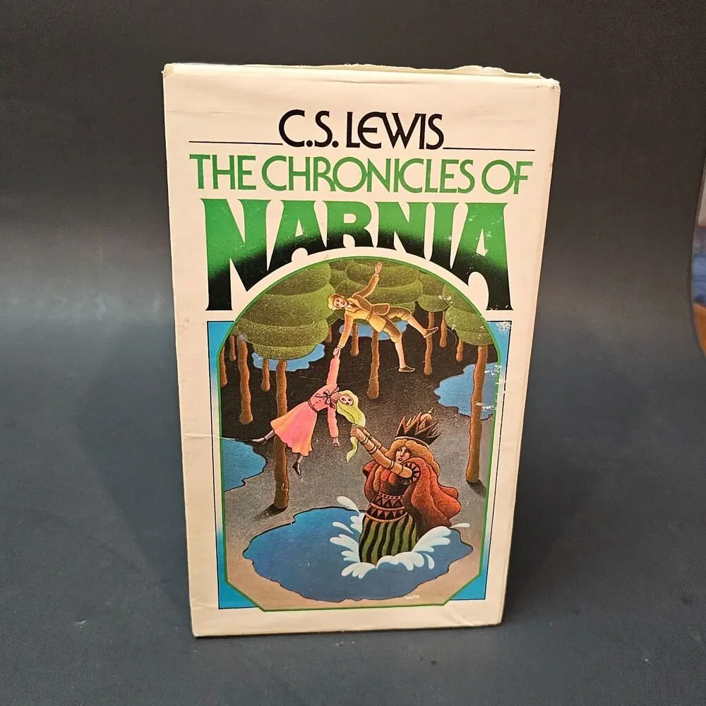 Vtg Chronicles of Narnia Box Set Complete 1970 C.S. Lewis First Collier Books Ed