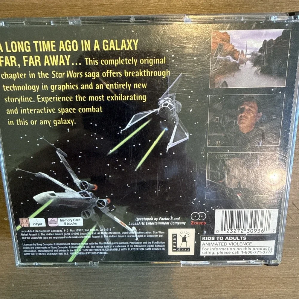Star‎ Wars Rebel Assault II  (PlayStation 1 PS1) Black Label