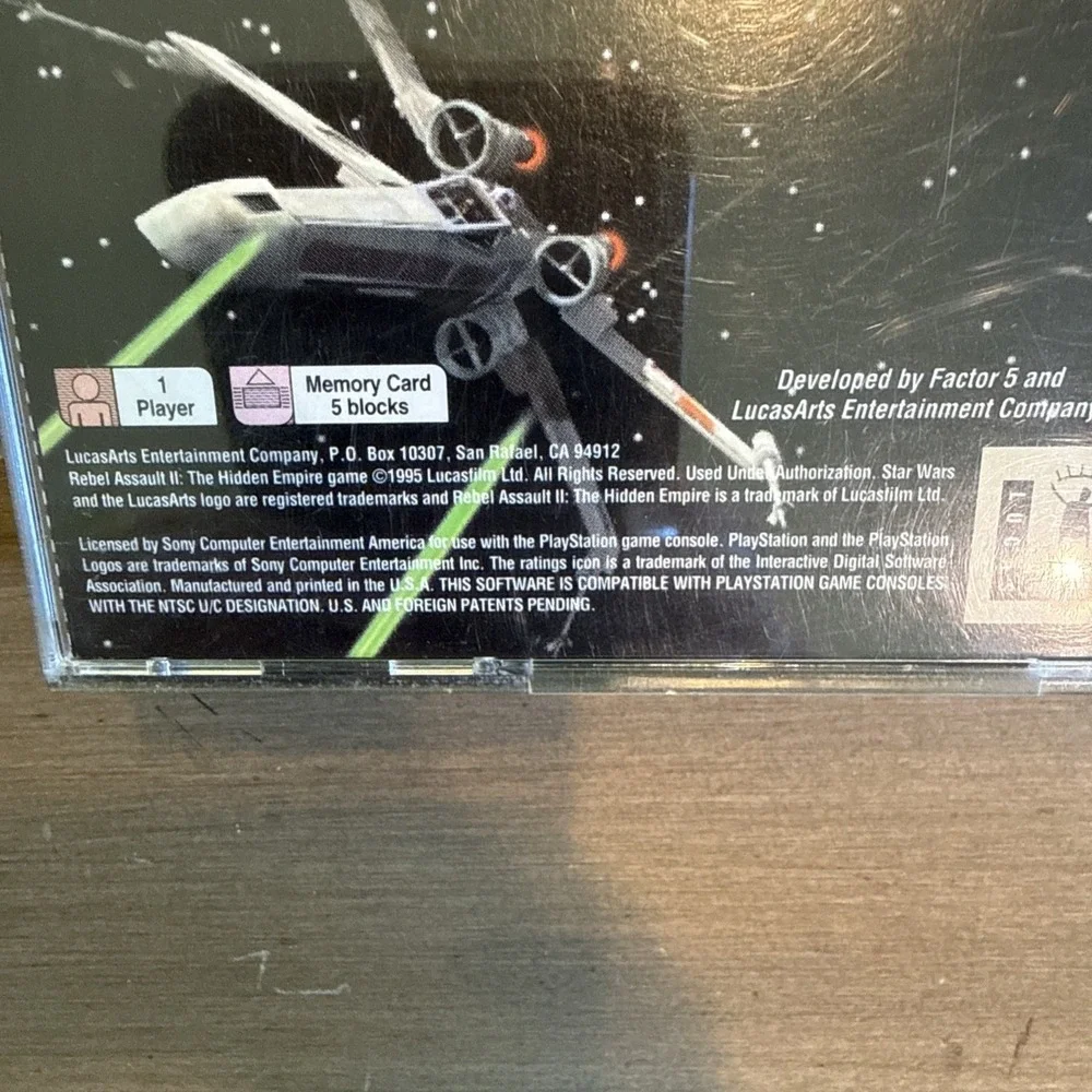 Star‎ Wars Rebel Assault II  (PlayStation 1 PS1) Black Label