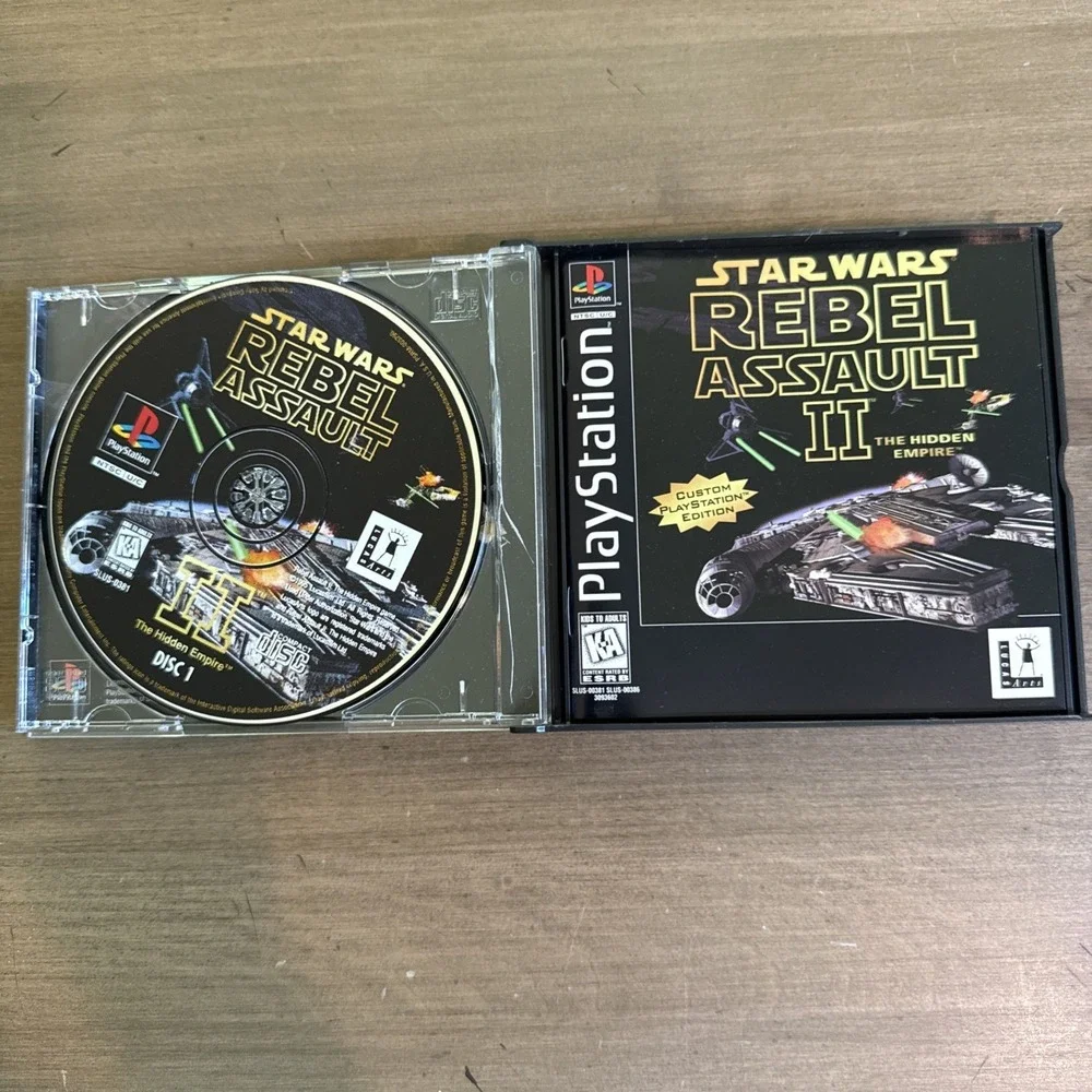 Star‎ Wars Rebel Assault II  (PlayStation 1 PS1) Black Label