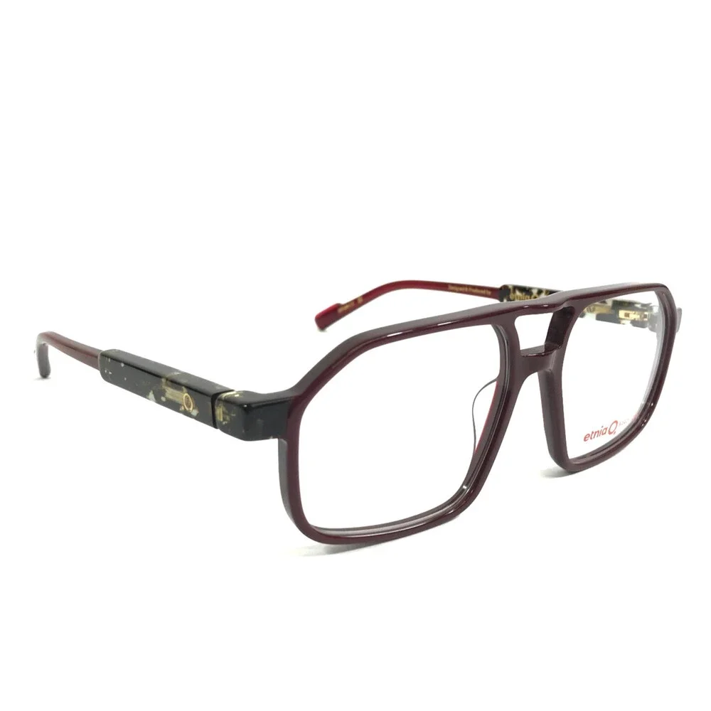 Etnia Barcelona Eyeglasses Frames SYKO BXHV Bordeaux Havana Aviator 54-16-138