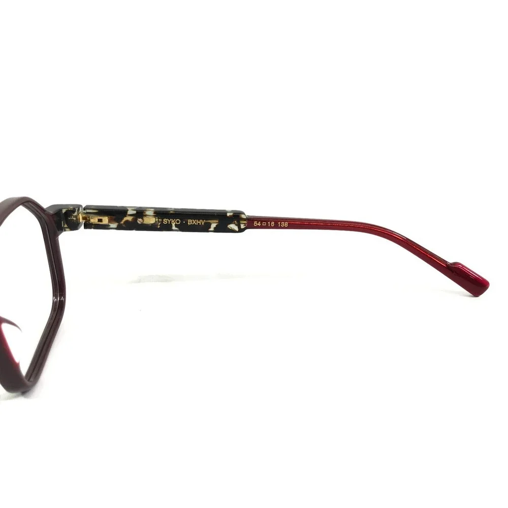 Etnia Barcelona Eyeglasses Frames SYKO BXHV Bordeaux Havana Aviator 54-16-138