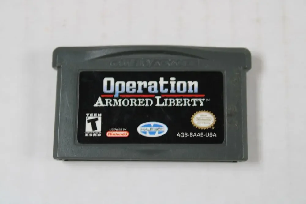 Operation Armored Liberty (Nintendo Game Boy Advance, 2003, GBA) cart only