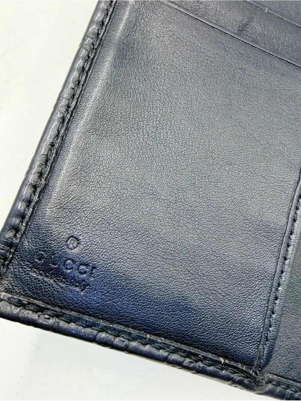 Gucci Guccissima Leather Agenda Planner Wallet Black Men’s Organizer