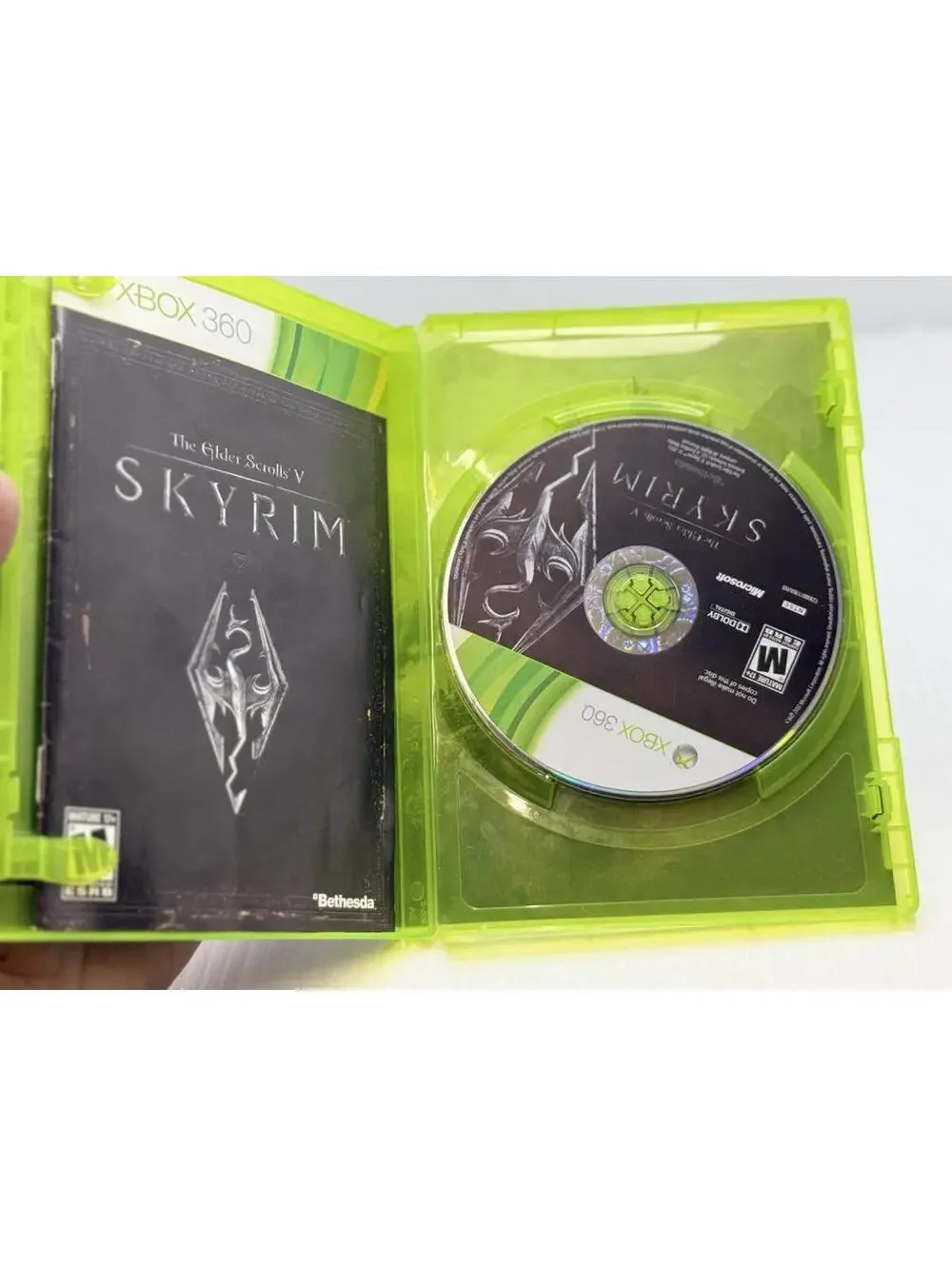 The Elder Scrolls V 5 Skyrim (Xbox 360 2011) Complete Tested Working - Free Ship