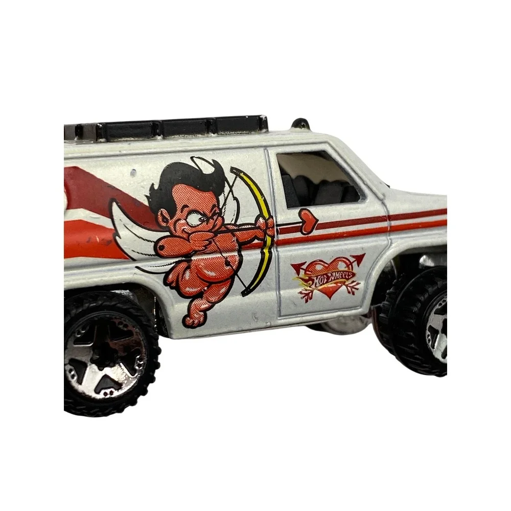 Rare 1977 VTG Hot Wheels Baja Breaker‎ Super Van Valentine Day Cupid Rods White