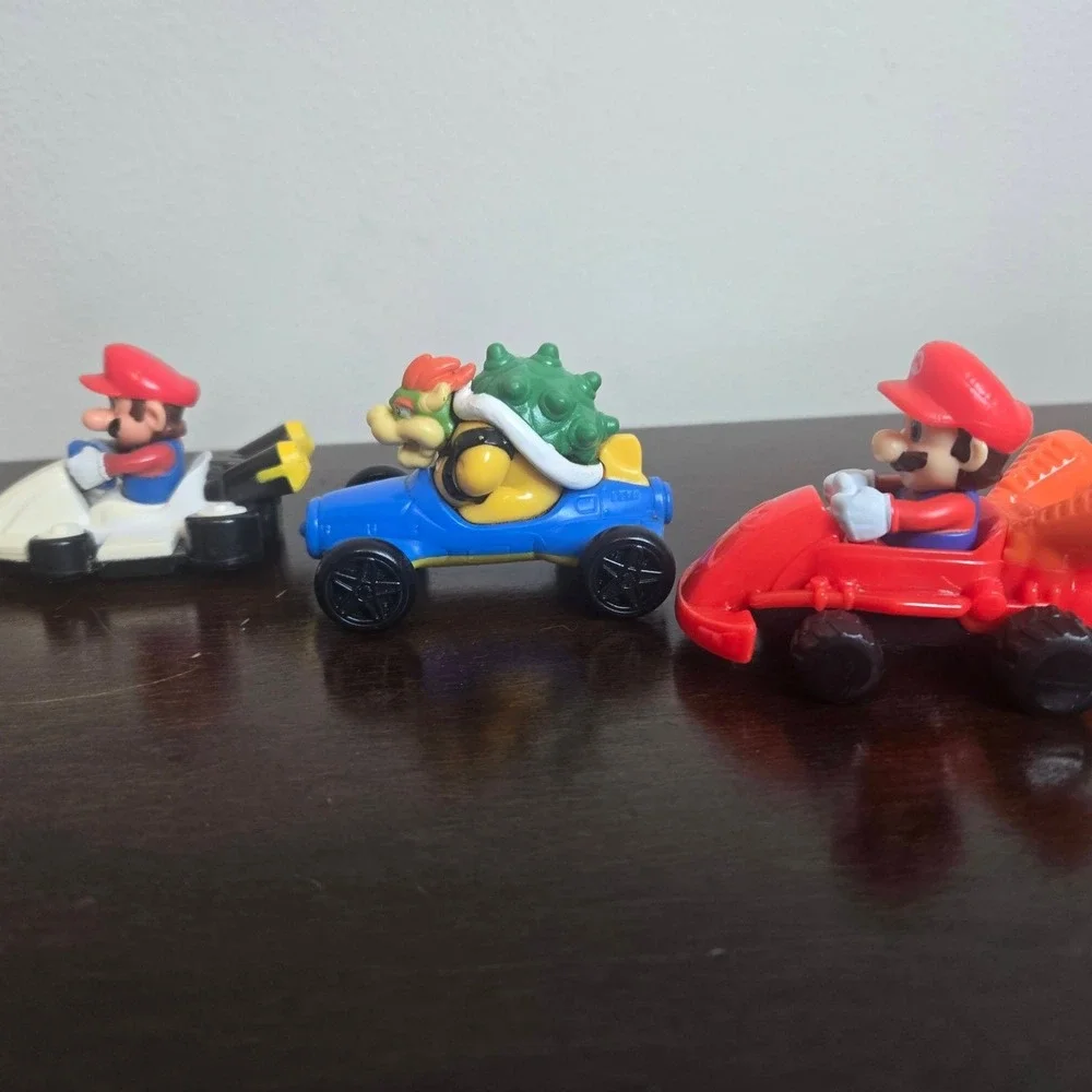 Nintendo Mario‎ Kart Toy Cars Kids OS Multicolor Good Bowser Mario Lot 3pc