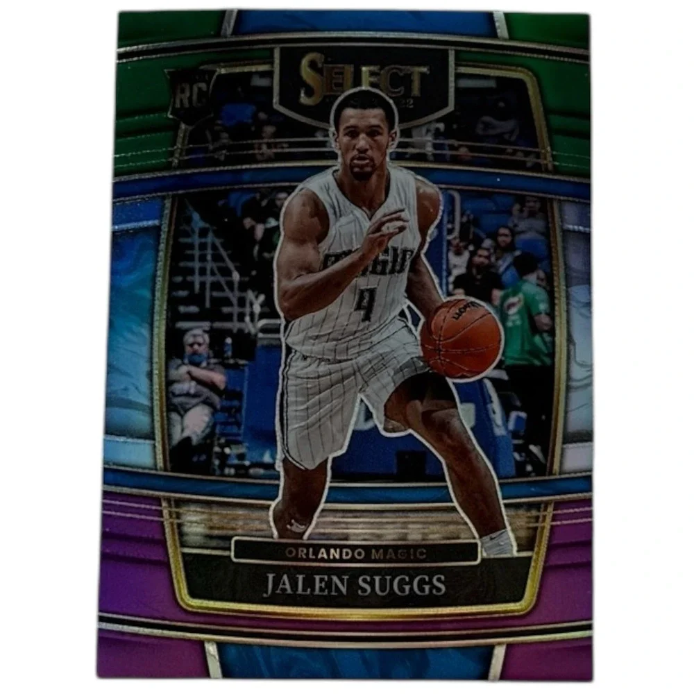 2021-22 Panini Select Green White‎ Purple Prizm RC Jalen Suggs Rookie Orlando