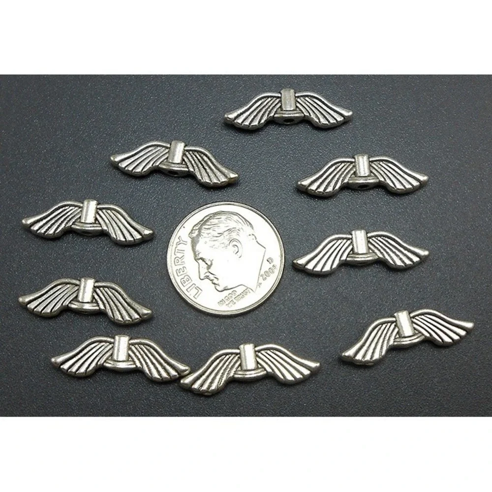 10pcs Angel Wings Beads, jewelry‎ making supplies