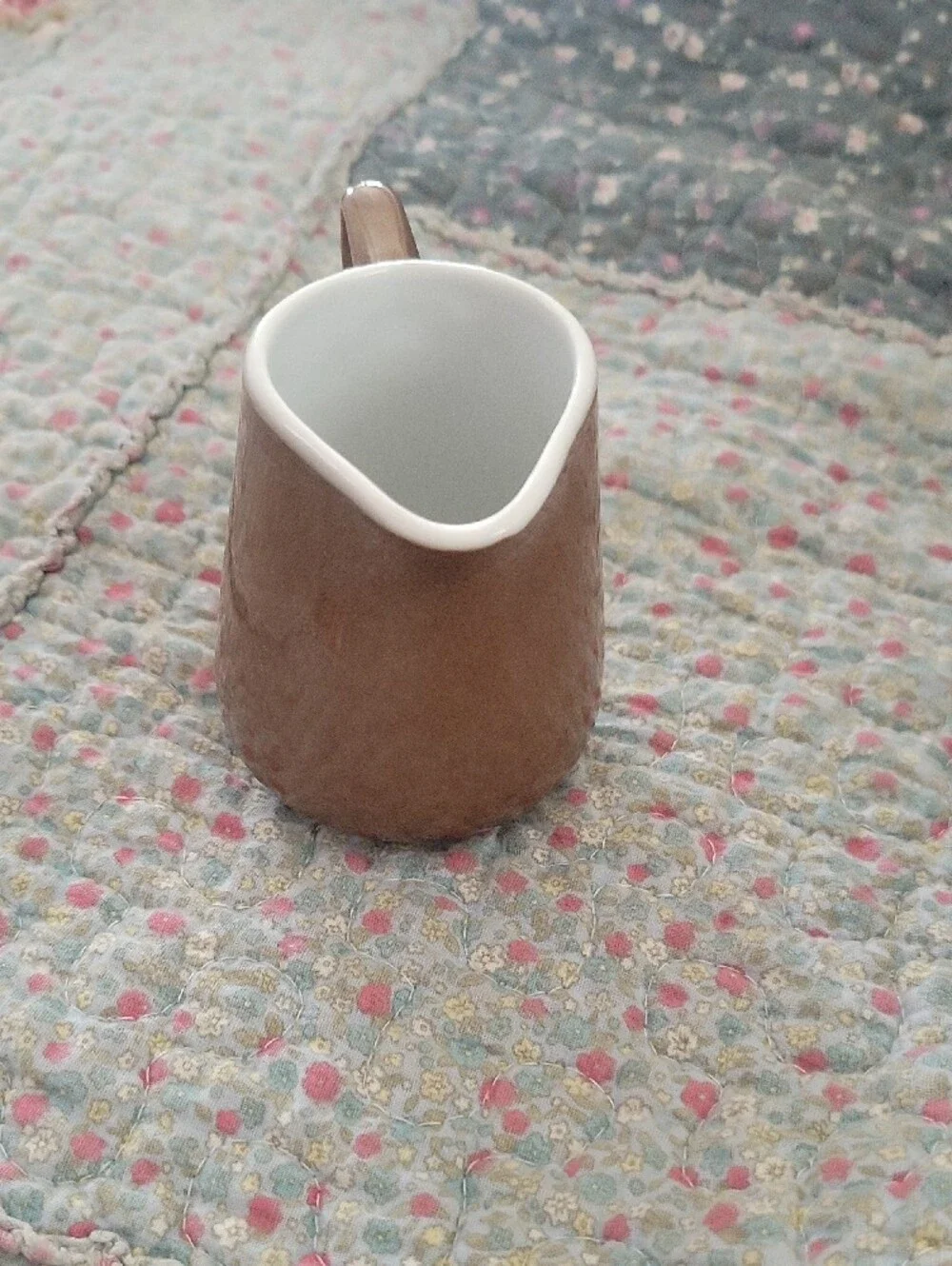 Vintage SPM Walküre Bayreuth Brown Porcelain Metallic Lustre Creamer Pitcher