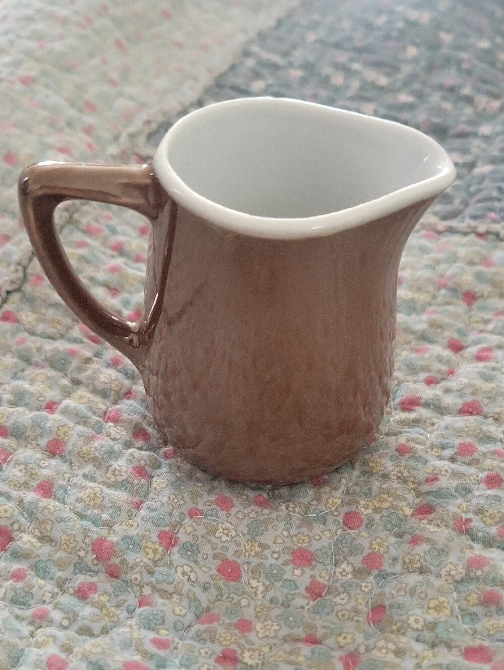 Vintage SPM Walküre Bayreuth Brown Porcelain Metallic Lustre Creamer Pitcher