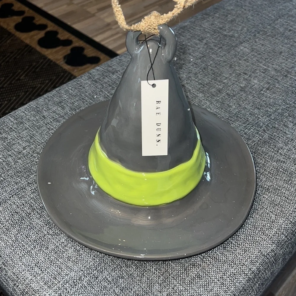 Rae Dunn Halloween witch hat birdhouse, tonight we fly