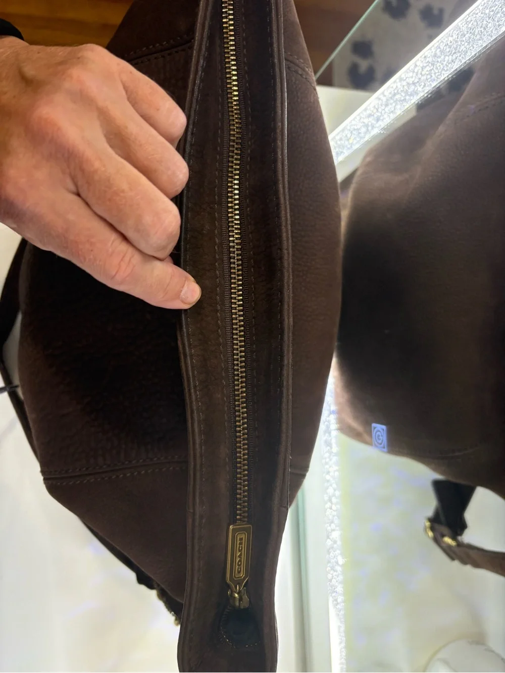 Coach pebbled leather