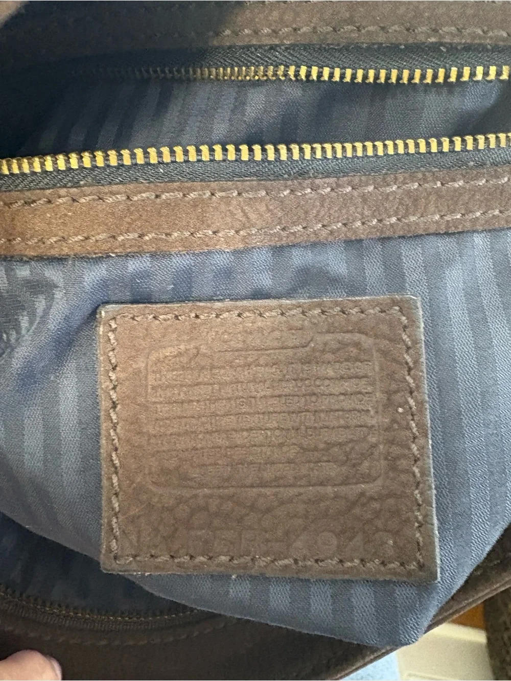 Coach pebbled leather