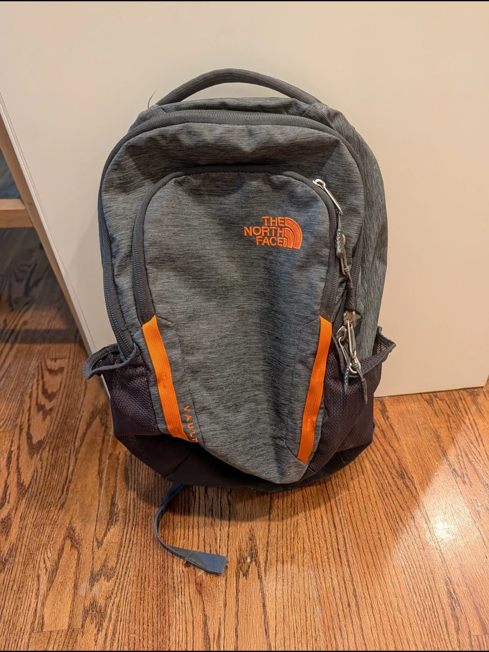 The North Face Gray & Orange Vault Backpack
